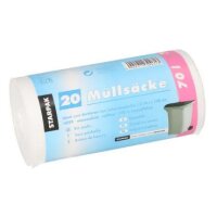 STARPAK Sac poubelle HDPE, 60 litres, blanc