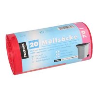 STARPAK Sac poubelle HDPE, 60 litres, blanc