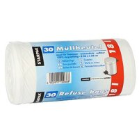 STARPAK Mülleimerbeutel LDPE, 5 Liter, weiss