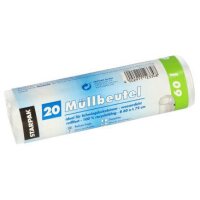 STARPAK Sac poubelle HDPE, 18 litres, blanc