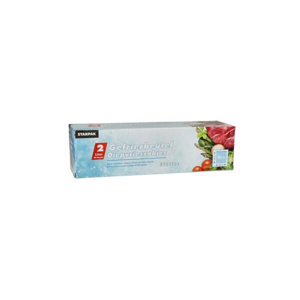 STARPAK Sachet cong&eacute;lation 4 litres, 250x400 mm, transparent