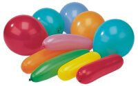 SUSY CARD Ballon de baudruche, couleurs et formes assorties