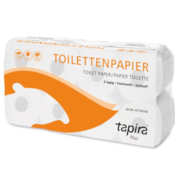 Tapira Toilettenpapier Top, 3-lagig, hochweiss