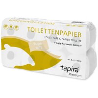Tapira Toilettenpapier Top, 3-lagig, hochweiss