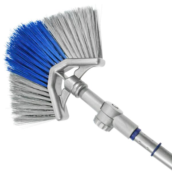 Peggy Perfect Straßenbesen 38cm - Mit Teleskopstiel 142cm & Grünen Elaston Borsten