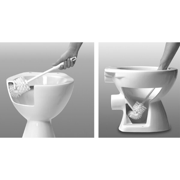 Peggy Perfect Brosse de toilettes 2000, plastique t&ecirc;te ronde