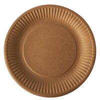 PAPSTAR Assiette en carton pure, rond, 230 mm, blanc