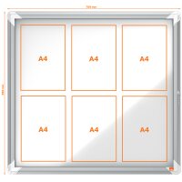 nobo Vitrine daffichage Premium Plus, fond en...