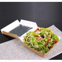 PAPSTAR Feinkostbox "pure", eckig, 750 ml, braun