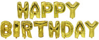 PAPSTAR Folienballon-Set "Happy Birthday", gold