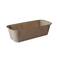 PAPSTAR Moule pure, rectangulaire, 167 ml, brun