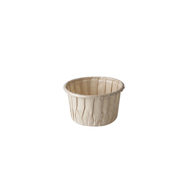 PAPSTAR Backform "pure", rund, 105 ml, braun
