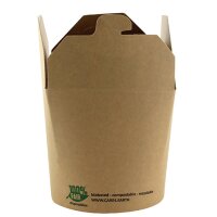 PAPSTAR Snackbox "pure", eckig, 760 ml, braun