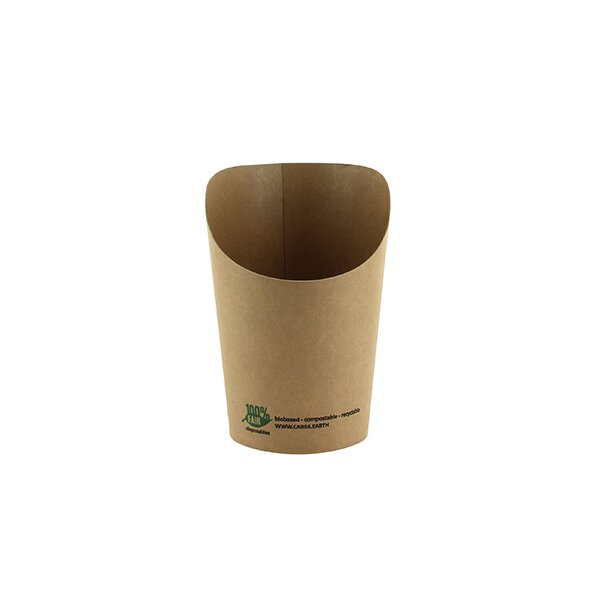 PAPSTAR Pot à wrap pure, rond, 230 ml, brun