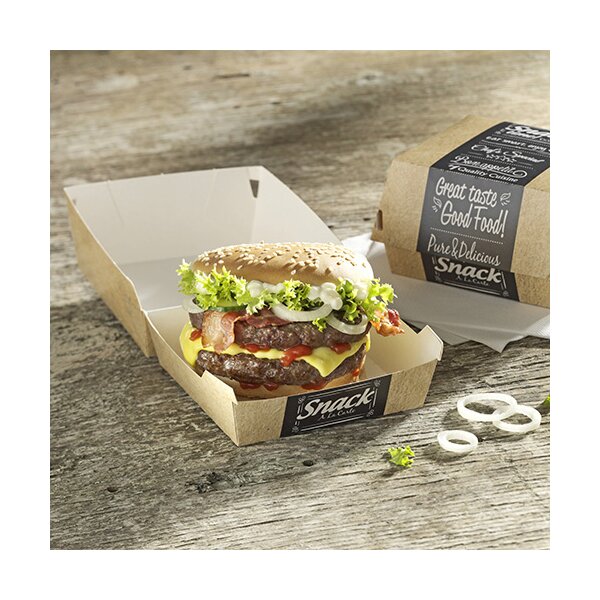 PAPSTAR Burgerbox "pure", Masse: 90 x 155 x 155 mm, XXL