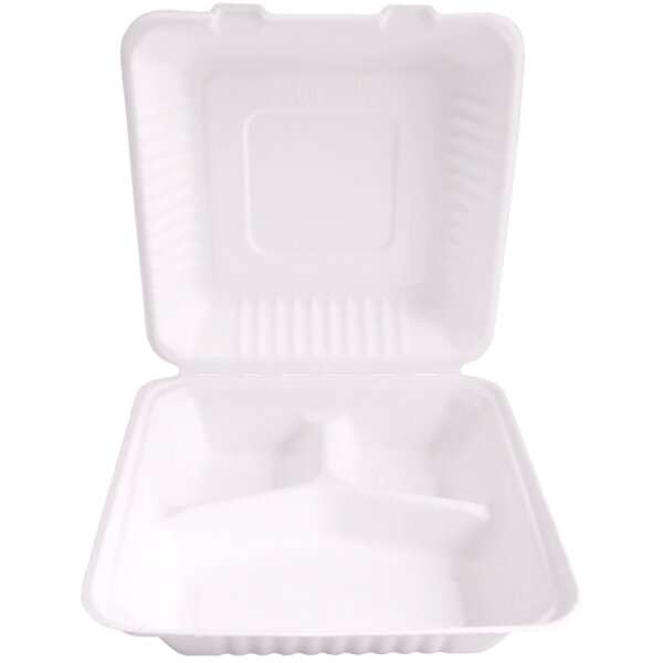 NATURE Star Zuckerrohr-Lunchbox, mit Deckel, innen 3-geteilt