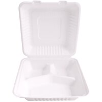 NATURE Star Zuckerrohr-Lunchbox, mit Deckel, innen 3-geteilt