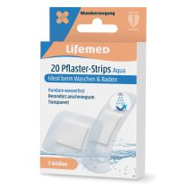 Lifemed Pflaster-Strips Aqua, transparent, 20er