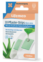 Lifemed Pflaster-Strips "Aloe vera", weiss, 10er