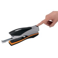 Rexel Flachheftgerät Optima 40, schwarz silber orange