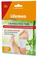Lifemed Bambus-Vital-Pads, 80 x 60 mm, weiss, 2er Pack