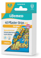 Lifemed Kinder-Pflaster-Strips "Ninjas", 40er Metallbox