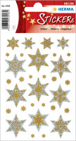 HERMA Sticker de Noël DECOR étoiles, or, en...