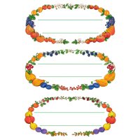 HERMA Etiquette de confiture Couronnes de fruits, 76 x 35 mm