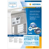 HERMA Typenschild-Etiketten SPECIAL, 25,4 x 10 mm, silber