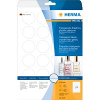 HERMA Transparente Folien-Etiketten SPECIAL, 63,5 x 38,1 mm