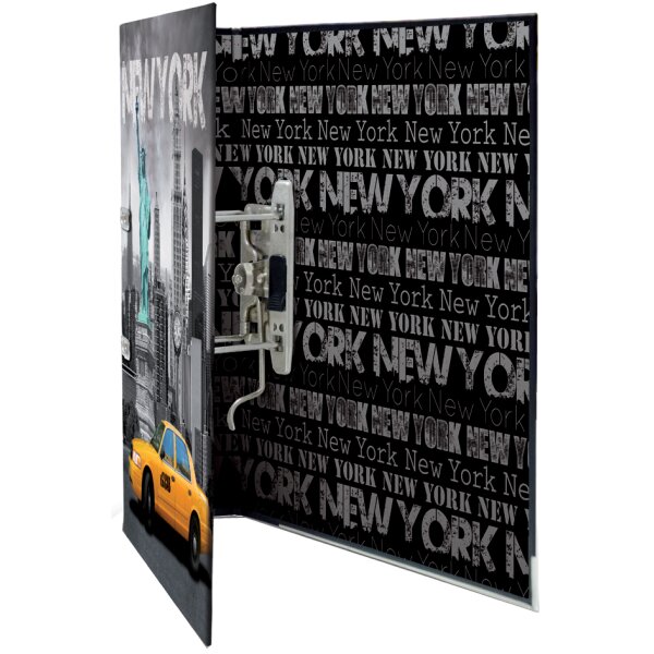 HERMA Classeur à levier à motifs New York, A4, dos: 70 mm
