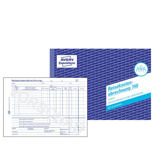 AVERY Zweckform Formularbuch Reisekostenabrechnung, A4
