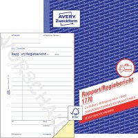AVERY Zweckform Formularbuch "Rapport", A6, 100 Blatt