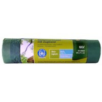 Secolan Mülleimerbeutel, mit Zugband, naturweiss, 28 my