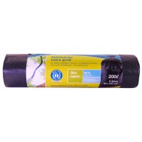 Secolan Sac poubelle, 120 litres, bleu/noir