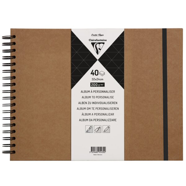 Pollen by Clairefontaine Spiral-Skizzenbuch, 270 x 200 mm