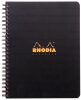 RHODIA Cahier à spirale Note Book, A5, ligné, noir