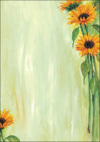 sigel Papier à motif, A4, 90 g/m2, motif Sunflower