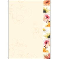 sigel Papier à motif, A4, 90 g/m2, motif Sunflower