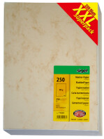 sigel Marmor-Papier, A4, 90 g qm, Feinpapier, sandbraun