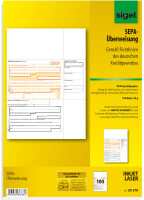 sigel Bankformular PC-SEPA-Überweisung, DIN A4