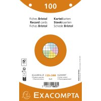 EXACOMPTA Fiches bristol, 170 x220 mm, quadrillé,...
