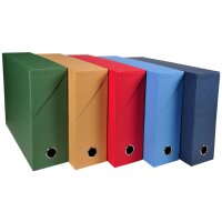 EXACOMPTA Archivbox, DIN A4, Karton, 90 mm, farbig sortiert