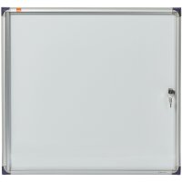 nobo Vitrine, extra plat, fond métal, 2 x format A4
