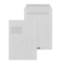 MAILmedia Versandtaschen C4 selbstklebend, mit Fenster links