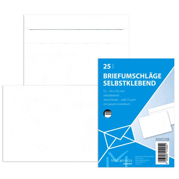 MAILmedia enveloppe offset, DL, sans fenêtre, blanc