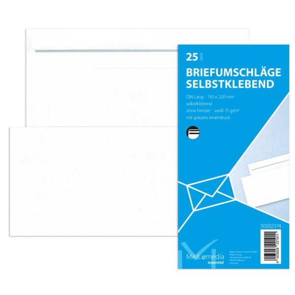 MAILmedia enveloppe offset, C6, sans fenêtre, blanc