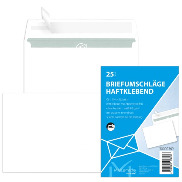 MAILmedia Briefumschlag Offset weiss, DIN Lang, ohne Fenster