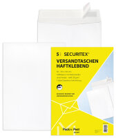 SECURITEX Versandtasche, B4, weiss, ohne Fenster, 130 g qm