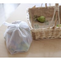 dm-folien Sac en plastique, en bloc, en HDPE, blanc